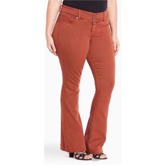 torrid Denim - NWOT Torrid Burnt Orange Flare Bell Bottom Jeans